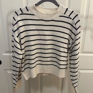 Striped Black and White Women's Sweater